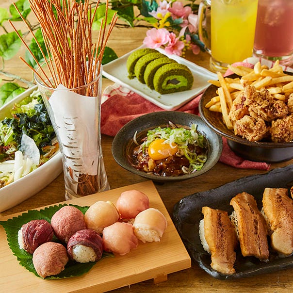 女性限定 てまり寿司などが楽しめる 女子会コース 2 5h飲み放題 全8品 4000円 3000円の詳細 和牛炙り寿司が旨い個室居酒屋 肉笑門 Nikuemon 今池店 千種 今池 池下 居酒屋 ぐるなび