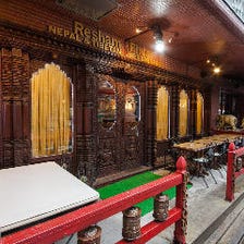 開放的なテラス席