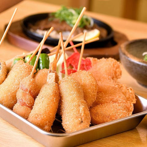 串カツ メガ盛り 食べ放題 日本一の串かつ横綱 梅田東通り店 東通り 堂山 居酒屋 ぐるなび