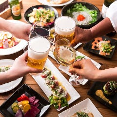 お食事派もおつまみ派も大満足!2H飲み放題付コース5000円(税込)~