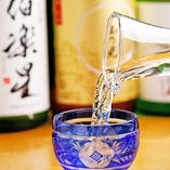 酒宴に風情ある彩り。季節の日本酒をお楽しみください