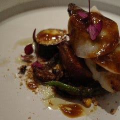様々な食材を使用したランチコース