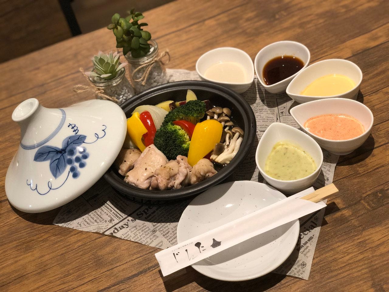 タジン鍋 野菜巻き串盛り合わせプラン 料理7品 ２h飲み放題付 生ビール付４５種 4500円の詳細 タジン鍋と串焼きの店 じんた 木更津 居酒屋 ぐるなび