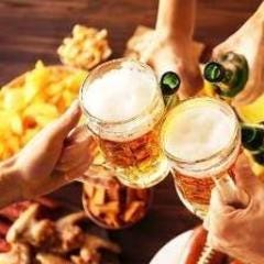 食べ飲み放題 個室居酒屋 縁 新橋店_【2時間単品飲み放題】1650円アサヒスーパードライや焼酎など幅広いラインナップ