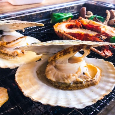 牡蠣小屋と冬BBQ BBQテラス湘太 熱海ラスカ屋上_【2時間飲み放題付】BBQ海鮮コース 5,000円