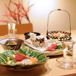 【旬を味わう】
季節の味を美味しい日本酒と共に楽しめます。