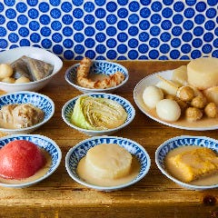 おでん本来の美味しさに鶏白湯が癖になる◎