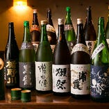 獺祭や浦霞など日本酒を種類豊富に取り揃えております