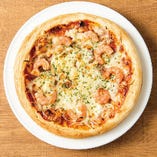 海老のピリ辛サルサソースピザ
