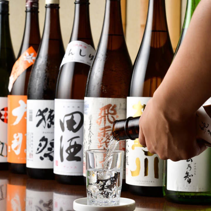 30種の日本酒を常備◎銘柄が都度変わるので詳しくはスタッフまで