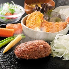 日替わりランチ黒毛和牛俵ハンバーグ