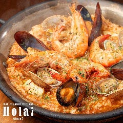 コースメインには海鮮の旨味たっぷり魚介のパエージャ★