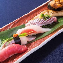 【2時間30分飲み放題】旬の鮮魚を活かした刺身に寿司、天ぷらが並ぶ最上級「懐石コース」