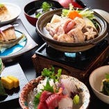 季節のお鍋を楽しむ【鶏の水炊きコース】お造りや味わい深い雑炊まで全5品