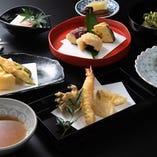 限定ディナー【揚げたて天ぷらコース 竹】上質な天ぷら10種や天丼など、季節の味わいを満喫
