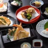 限定ディナー【揚げたて天ぷらコース 松】厳選食材で彩る天ぷら13種。※前日までに要予約