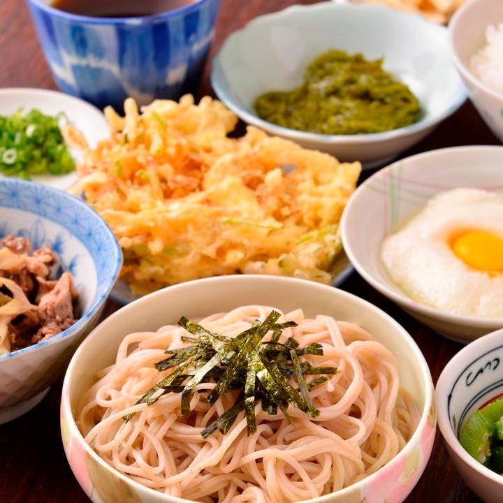 お蕎麦やうどん・かき揚げも味わえるお得なセット