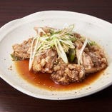 鶏肉のごま酢しょうゆがけ