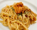 【スペチャリテ】北海道 生雲丹とプチトマトのソース スパゲッティ