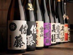 豊富な日本酒、焼酎、梅酒