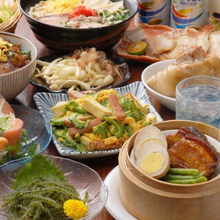 大手町なんくるないさー_【歓迎会・送別会におすすめ】なんくるコース★沖縄・九州の定番料理★2時間飲み放題付き5,000円《全7品》