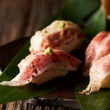 炙り寿司をはじめ、他では味わえないイベリコ豚料理の数々