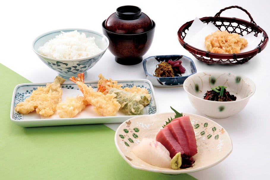 天ぷらと刺身両方楽しめます『和御膳』