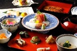 【コース料理　竹　】　鰻をメインにした和食コース。おもてなしに最適なおすすめコースです。