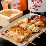 焼き鳥と日本酒は好相性。至極のひとときをお過ごしください