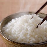 米へのこだわり：お米は岩手県奥州ひとめぼれを使用、岩手県産ひとめぼれは特Aです。