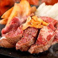 葉山牛石板肉盛プレート 8000円(200g)