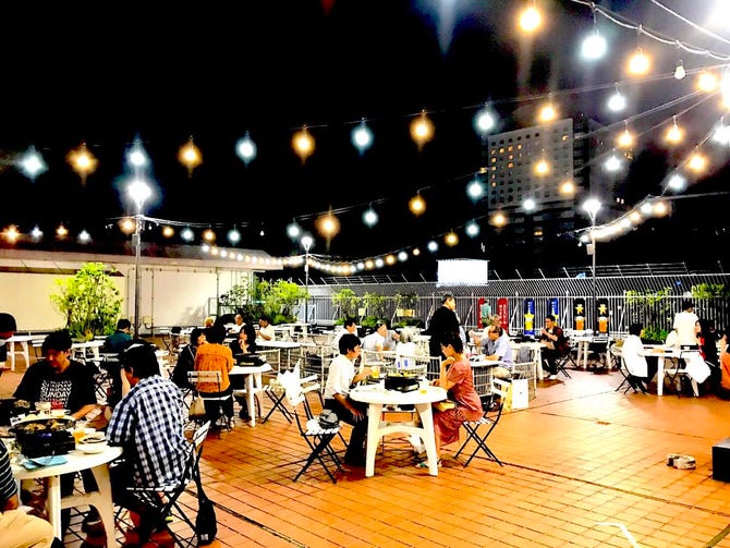 星空bbq ビアテラス 静岡パルシェ 静岡 ビアガーデン ぐるなび