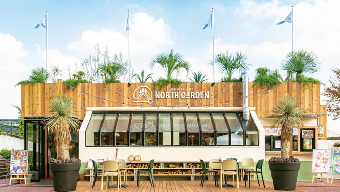 薪窯pizza Cafe North Garden ノースガーデン 吹田 摂津 ピザ ぐるなび