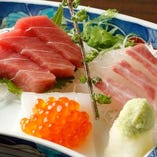 豊洲市場より仕入れる新鮮な鮮魚。鮮度と品質にこだわってます