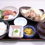 刺身&鶏唐揚げ定食