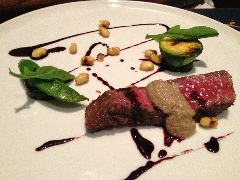 【ディナー】魚料理と特選国産牛フィレ肉のフルコース