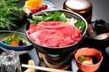 牛鍋御膳は松阪肉をリーズナブルな価格で。