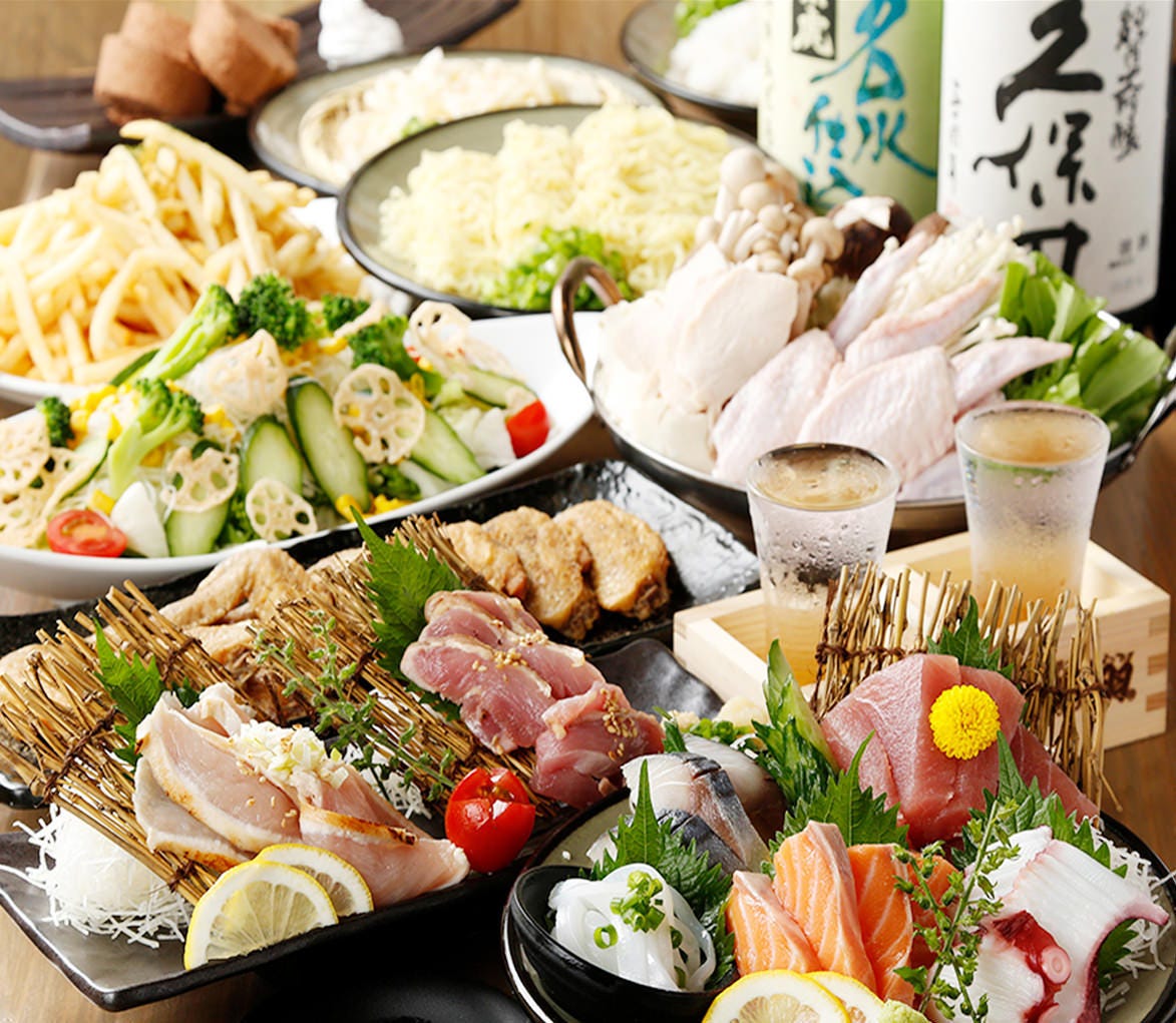 忘年会に 2時間飲み放題付 当店一番人気 人気メニューをバランスよく堪能 よくばりコース 全9品 の詳細 大衆居酒屋 酔っ手羽横丁 五反田店 五反田 居酒屋 ぐるなび