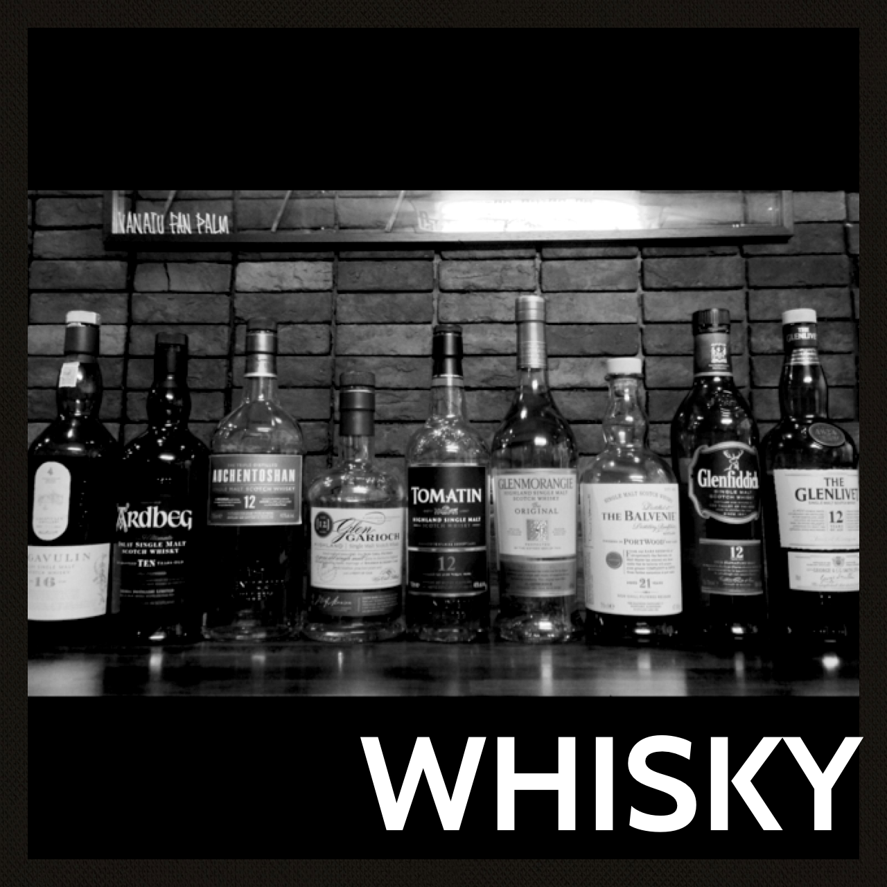 シングルモルトを中心にスモークとの相性抜群の厳選whiskyです。