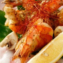 大海老焼　香草バターソース