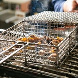 京赤地鶏の炭火焼き