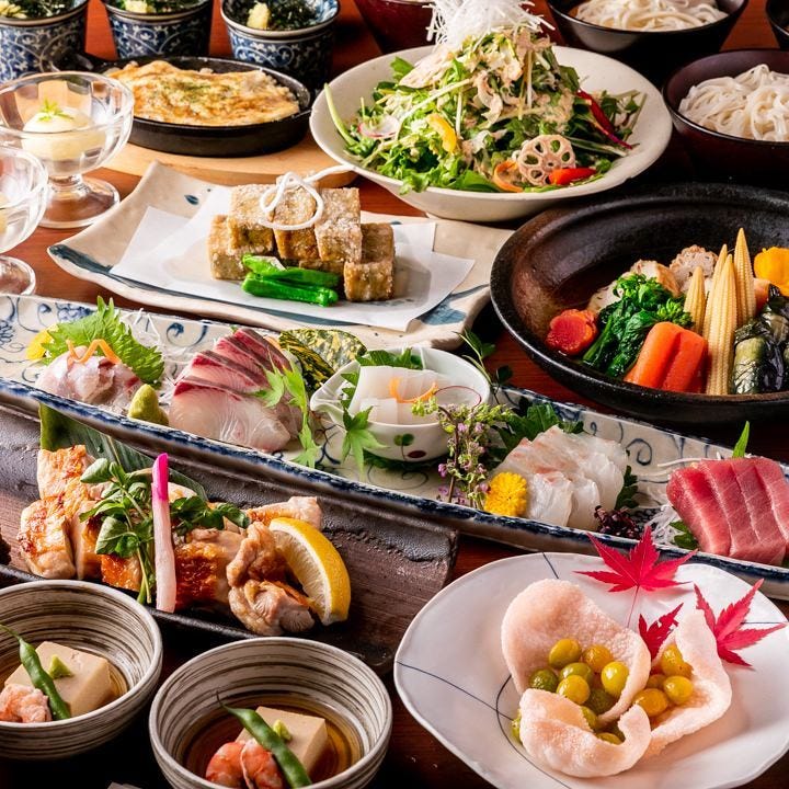 料理のみ お手頃コース 全９品 の詳細 うのさと 渋谷 海鮮 海鮮料理 ぐるなび