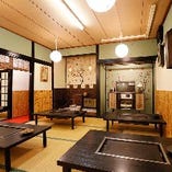 昭和レトロでどこか懐かしい雰囲気で人気のお座敷席