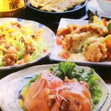沖縄料理満載の全9品を堪能!!　※4名様～要予約
