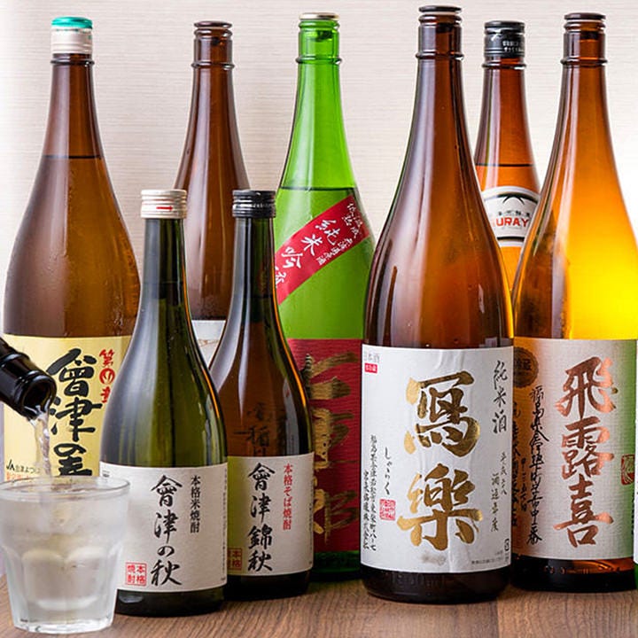 会津地酒を中心に15～20種を常に厳選