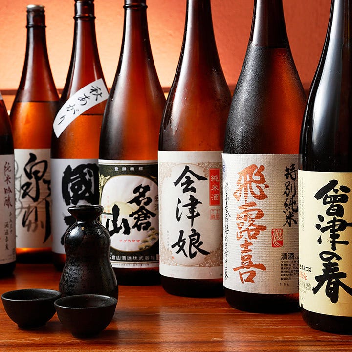 ご来店の度に新しい日本酒の魅力を♪会津を中心に15～20種を厳選