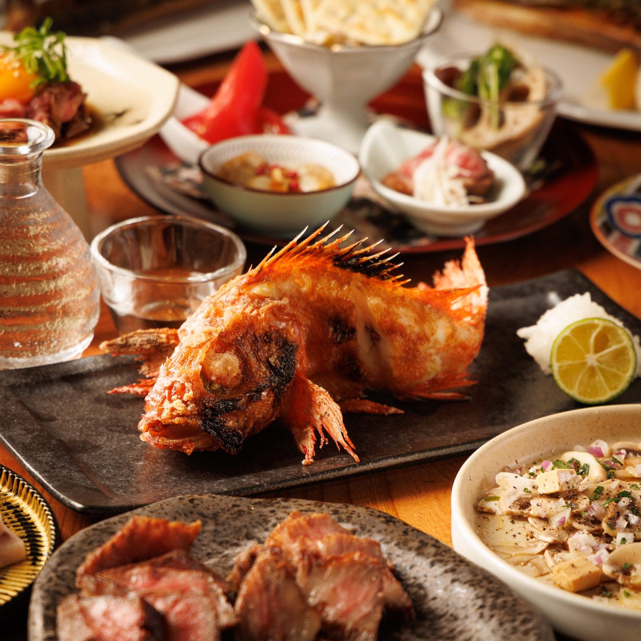 個室完備】47都道府県日本酒と炉端焼き KATSUO‐かつお‐立川店（立川/居酒屋） - 楽天ぐるなび