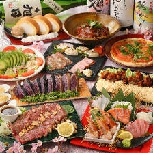 歓送迎会におすすめ『土佐の躍動コース』藁焼き国産牛サーロイン＆鰹たたき全10品◇2時間飲放題付