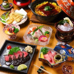 割烹 むつの_【120分飲み放題】歓送迎会にオススメ!特別コース9品 和牛イチボ炭火焼・鰻の土鍋付 10000円