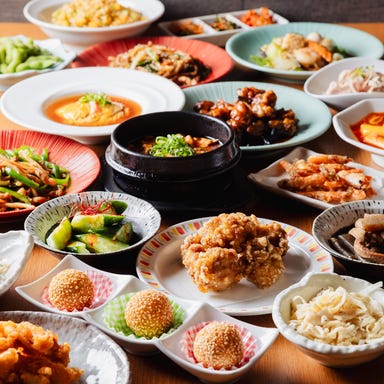 和×中×韓国料理 焼鳥 食べ飲み放題 個室 居酒屋 三国酒場_コスパ最強◎【和x中x韓料理を存分に堪能 出来立てオーダーバイキング】120分食べ飲み放題コース